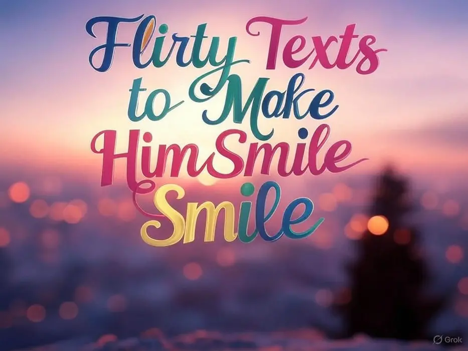Flirty Texts to Make Him Smile