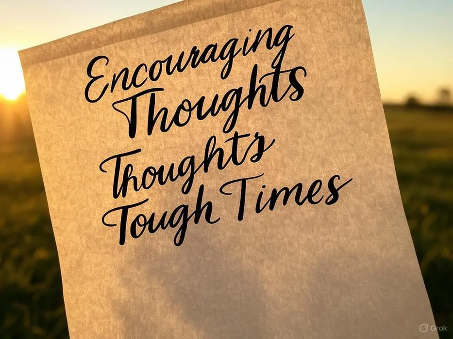 Encouraging Thoughts for Tough Times