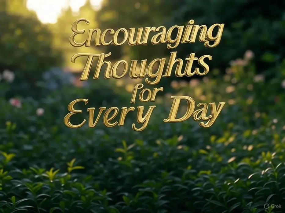 Encouraging Thoughts for Every Day