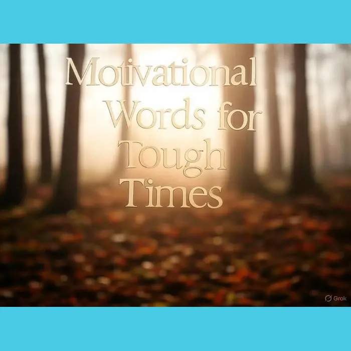 Motivational Words for Tough Times
