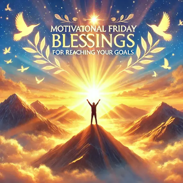 Motivational Friday blessings for reaching your goals