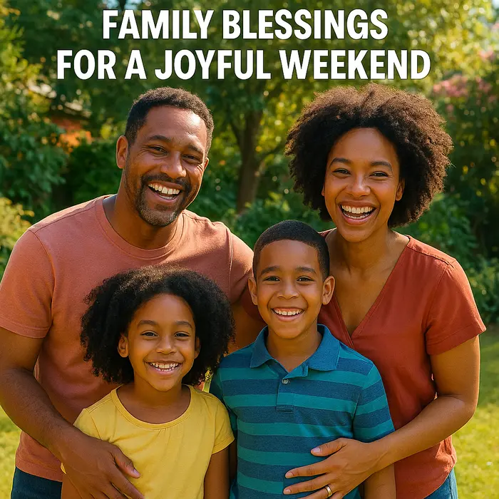 family blessings for a joyful weekend. Saturday Blessings and Inspiration for Weekend.
