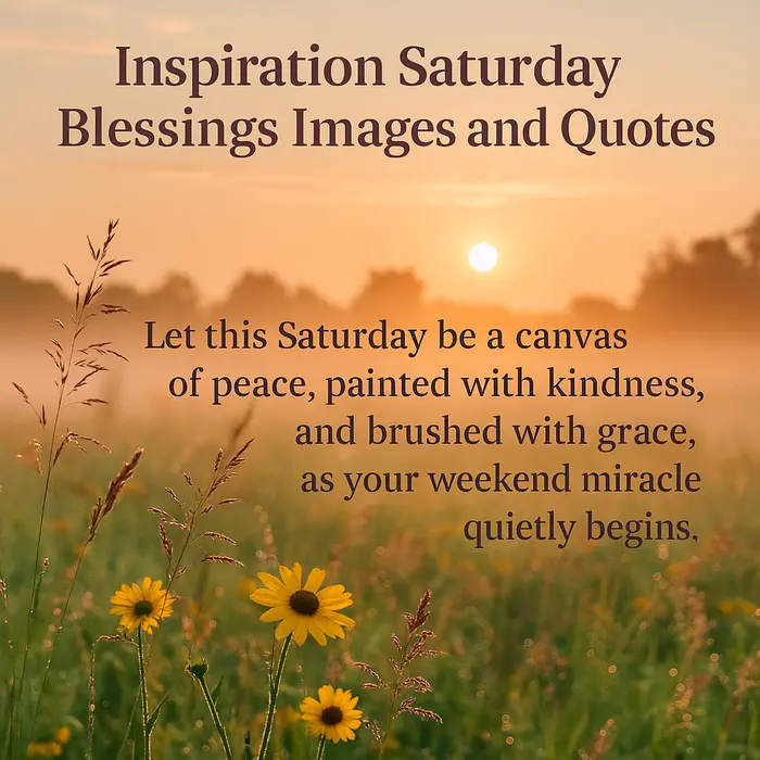 Saturday canvas of peace and kindness. inspirational quote.