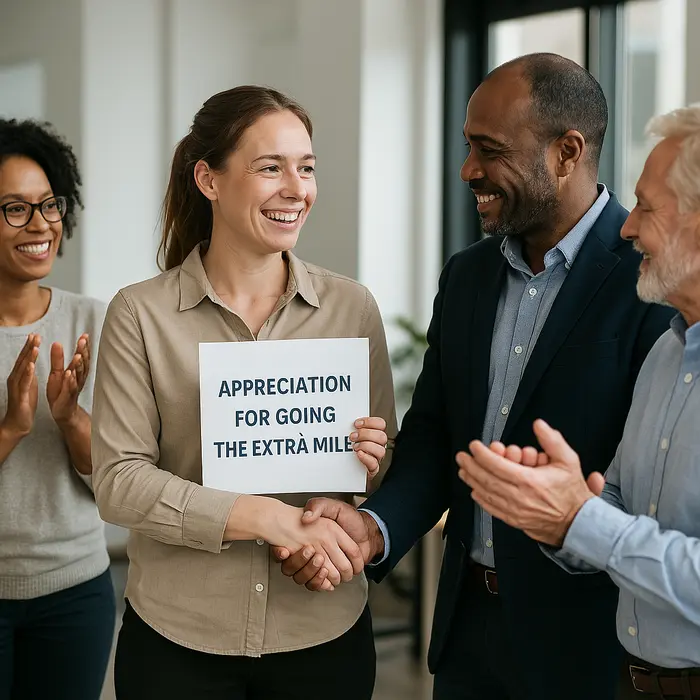Appreciation for Team Members Who Go the Extra Mile