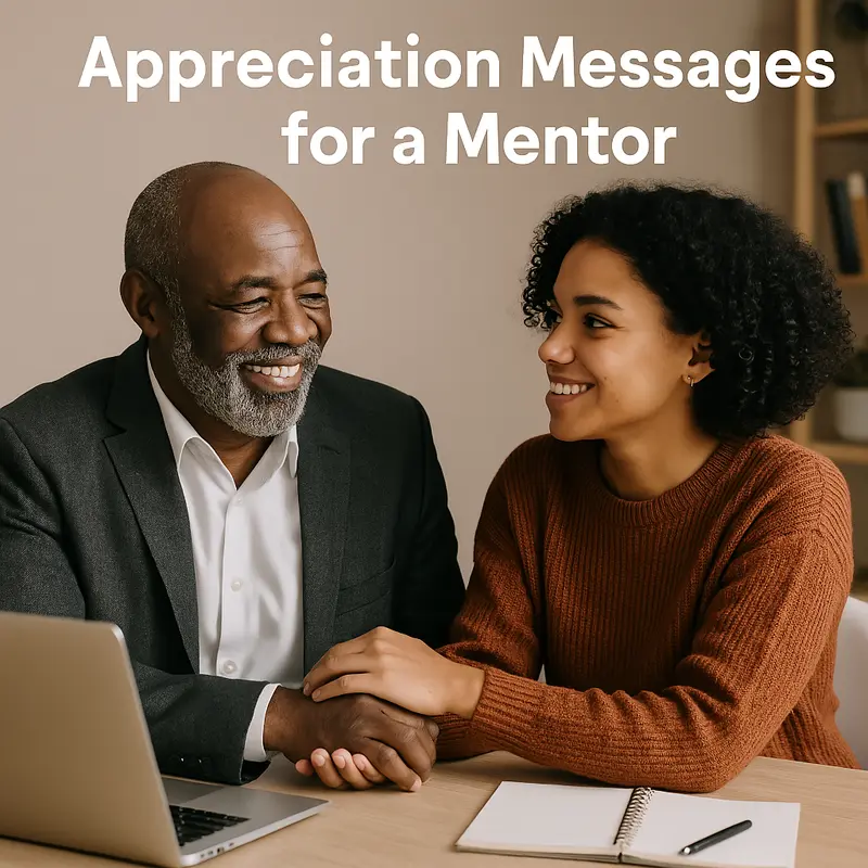 Appreciation Messages for a Mentor
