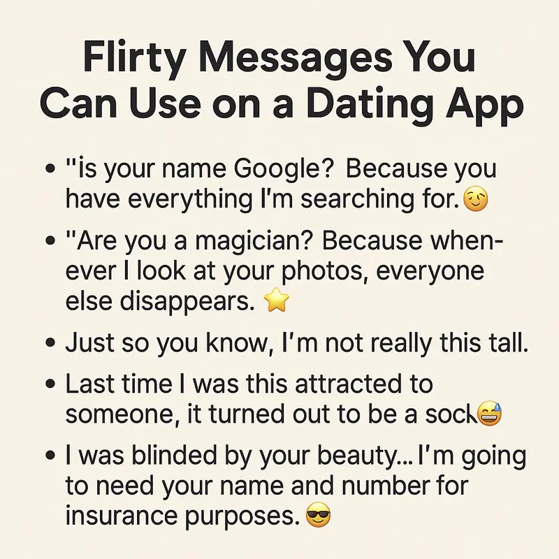 85+ Flirty Messages You Can Use on a Dating App