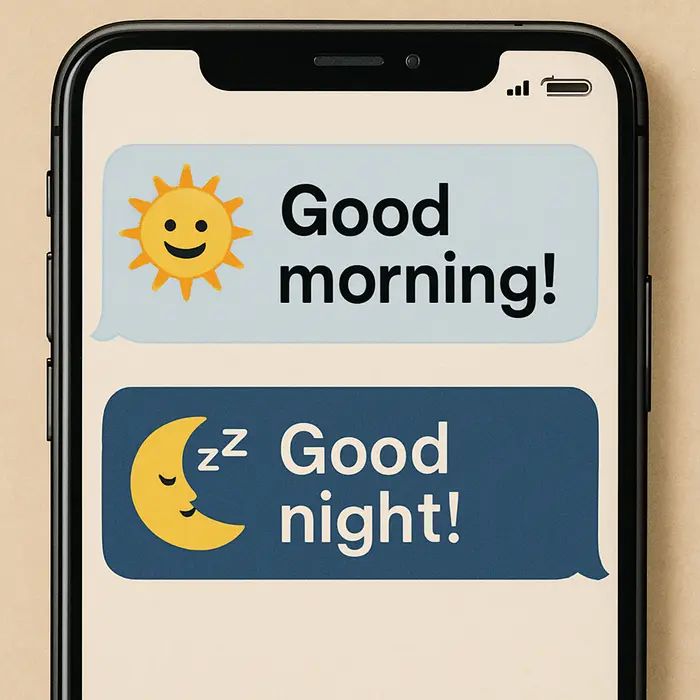 Charming Good Morning and Good Night Texts