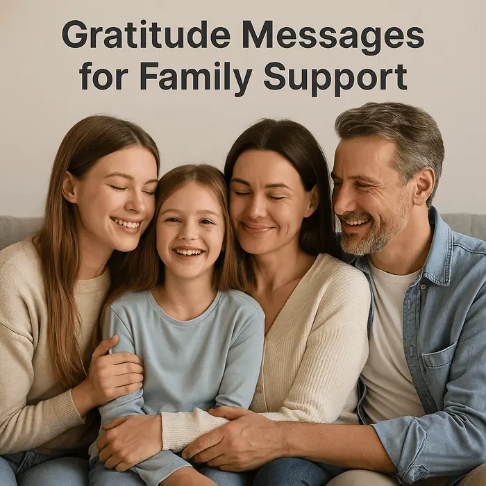 Gratitude Messages for Family Support