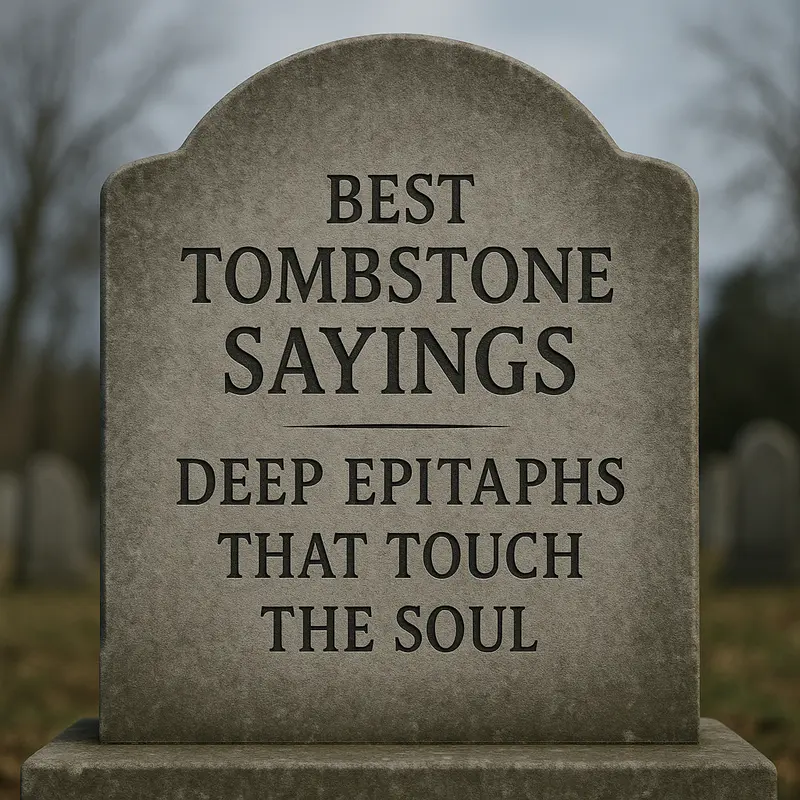 Best Tombstone Sayings Deep Epitaphs