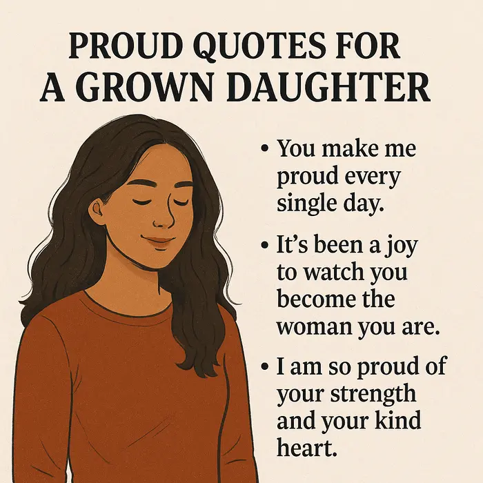 Proud Quotes for a Grown Daughter