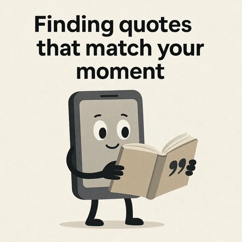 Finding quotes that match your moment