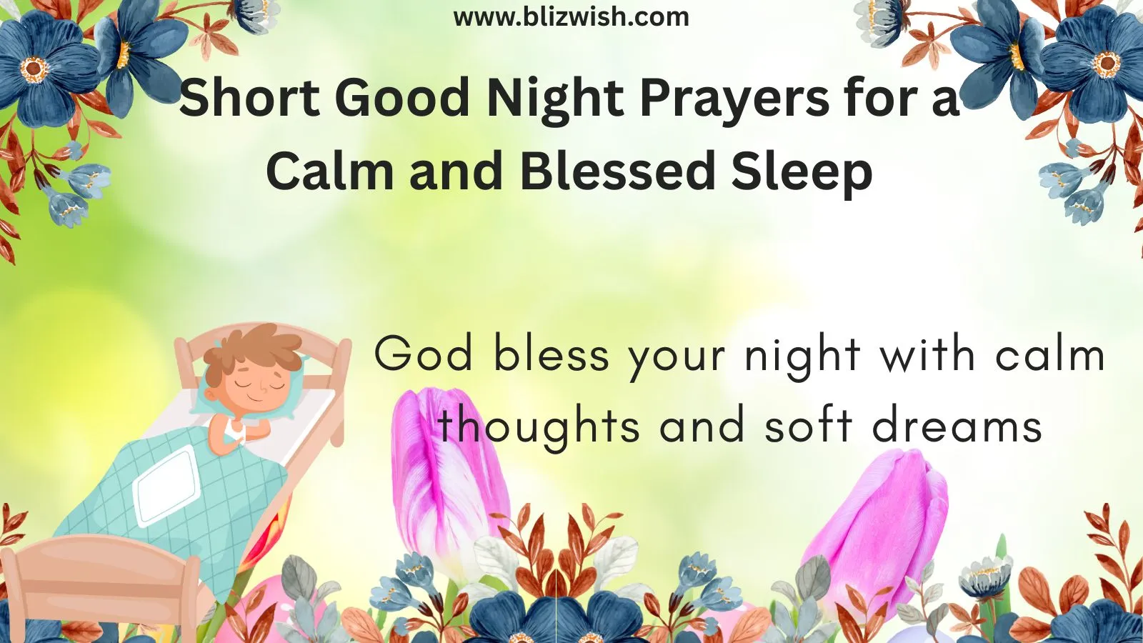 Short Good Night Prayers for a Calm and Blessed Sleep