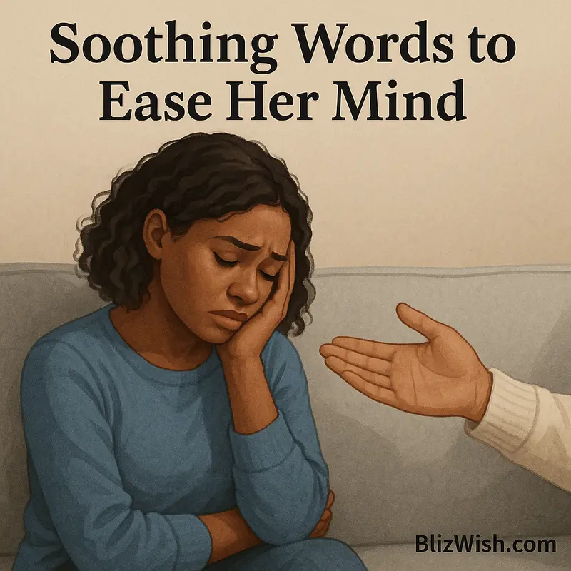 Soothing Words to Ease Her Mind