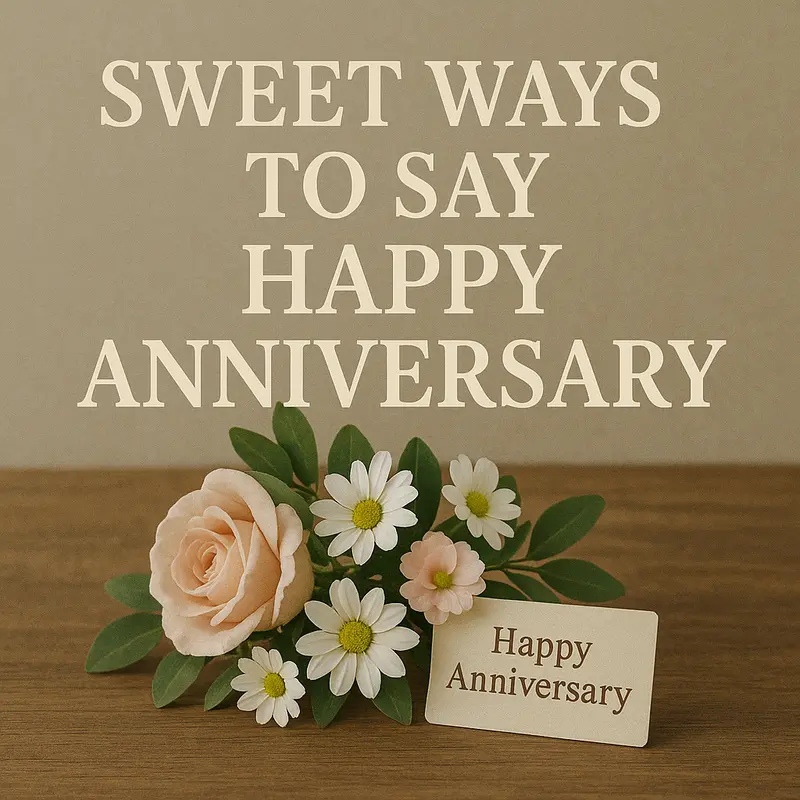 Sweet ways to say happy anniversary