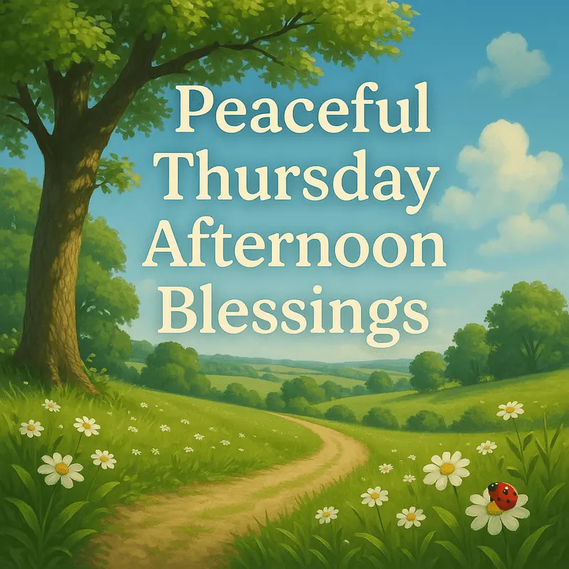 Finding Peace in Thursday Afternoon Moments
