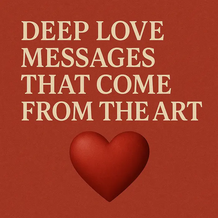 Deep Love Messages That Come From The Heart