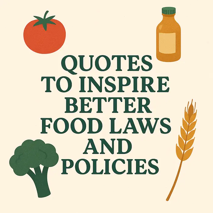 Quotes to Inspire Better Food Laws and Policies