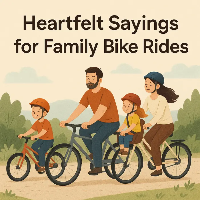 Heartfelt Sayings for Family Bike Rides