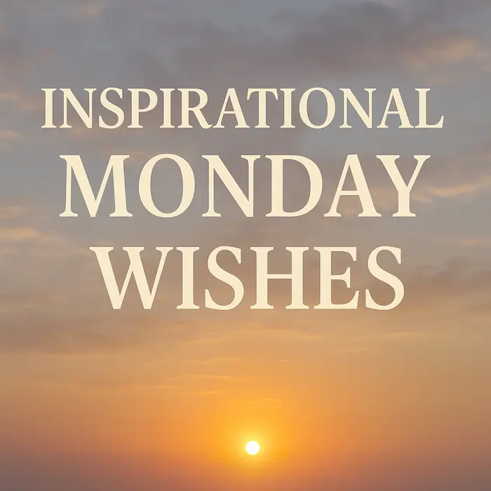 Inspirational Monday Wishes