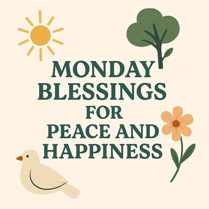 Monday Blessings for Peace and Happiness