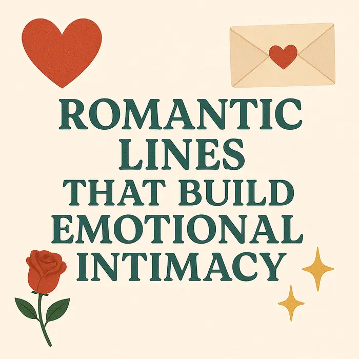 Romantic Lines That Build Emotional Intimacy