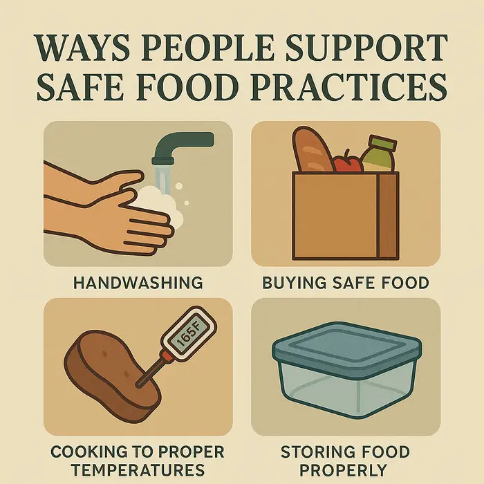 Ways People Support Safe Food Practices