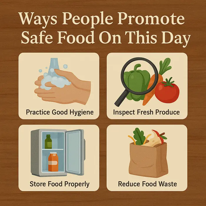 Ways People Promote Safe Food On This Day