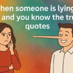 When someone is lying and you know the truth quotes illustrated feature image