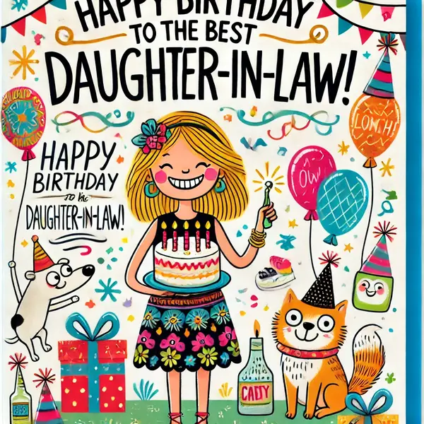 Funny Birthday Wishes for Daughter-in-Law