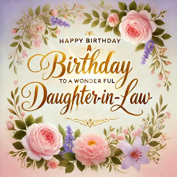 Inspirational Birthday Wishes for Daughter-in-Law