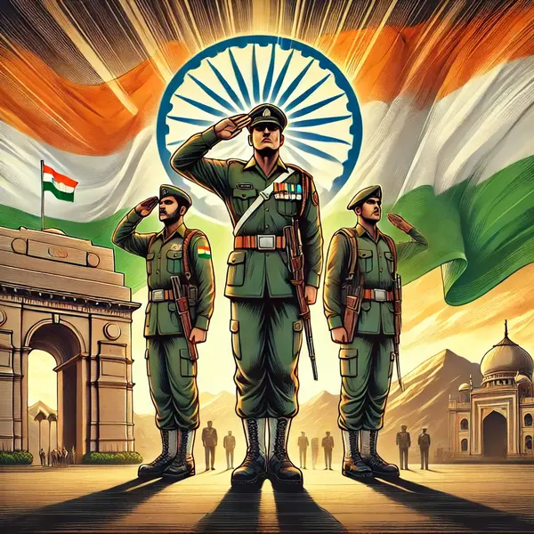 Patriotic salute to Indian Army