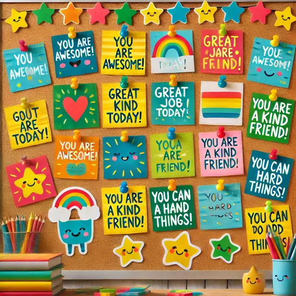 Positive first day notes for kids