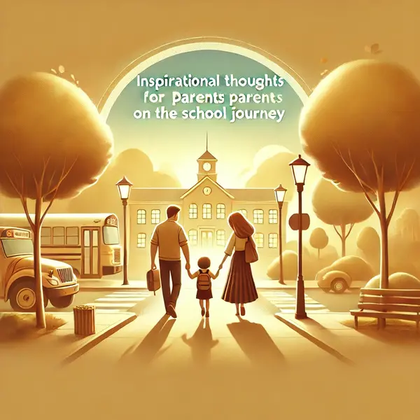 Inspirational thoughts for parents on school journey