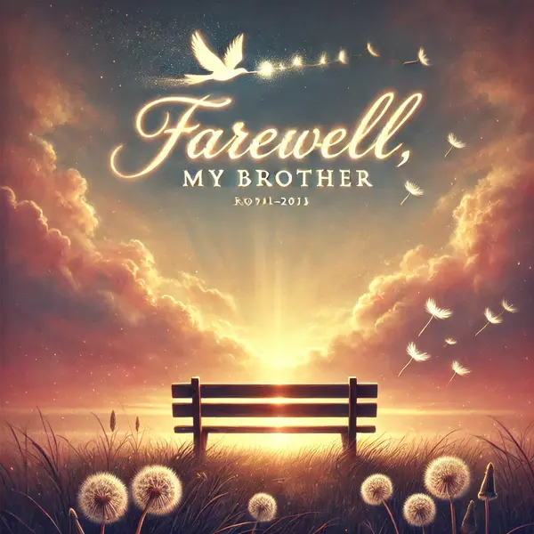 Farewell message to late brother