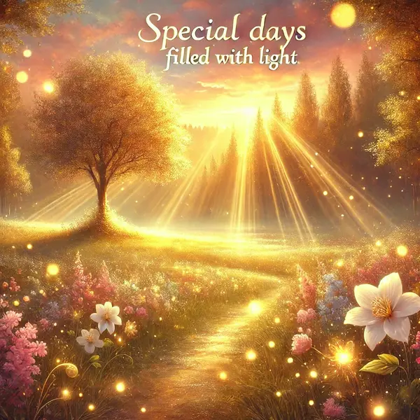 Special days filled with light