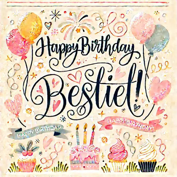 Charming birthday wishes for best friends