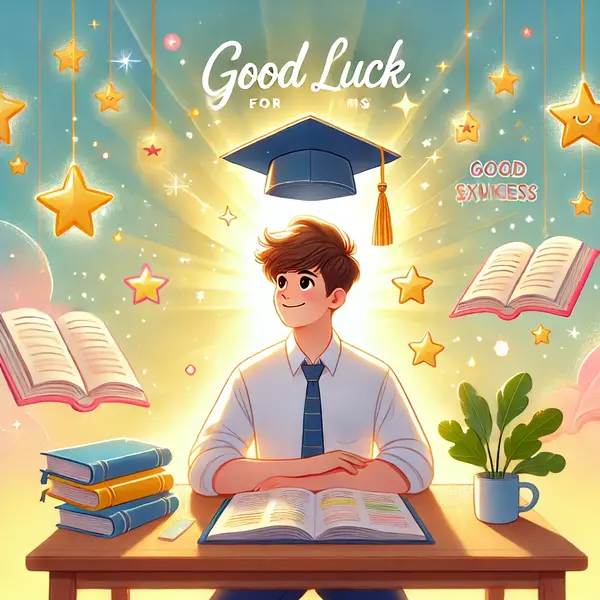 Short exam wishes full of hope