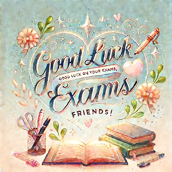 Heartfelt exam wishes for friends