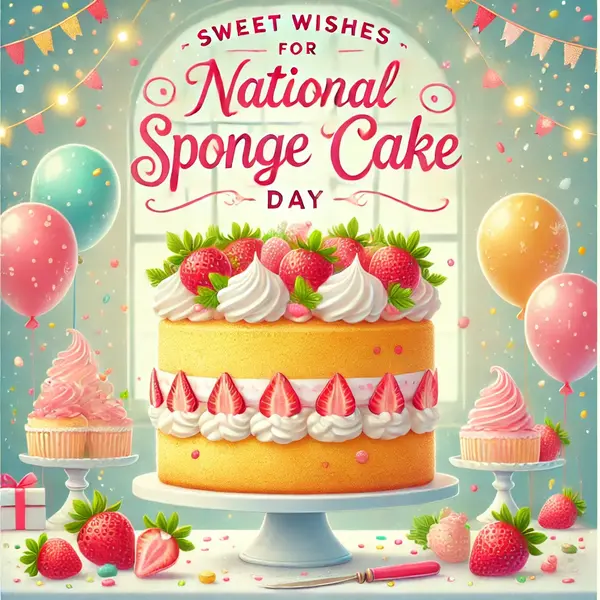 Sweet wishes for National Sponge Cake Day