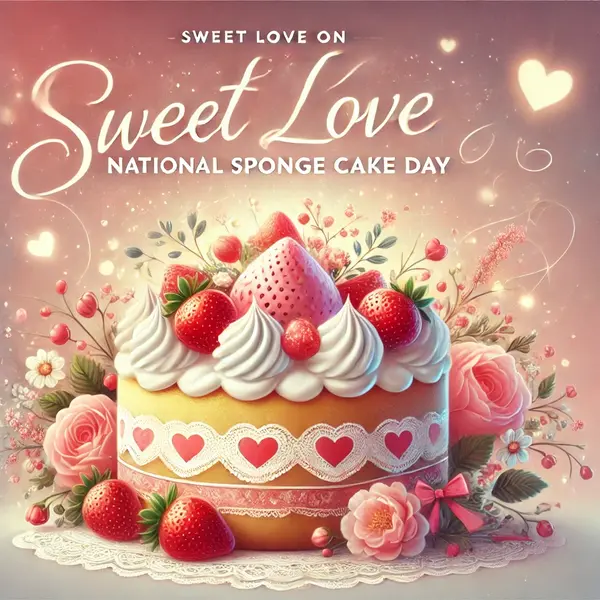 Romantic wishes for National Sponge Cake Day