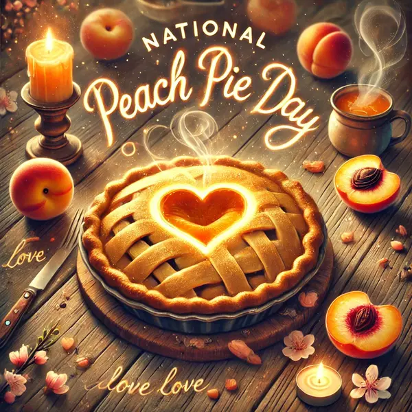 Heartwarming National Peach Pie Day Love Wishes