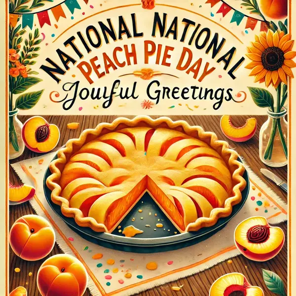 National Peach Pie Day Joyful Greetings