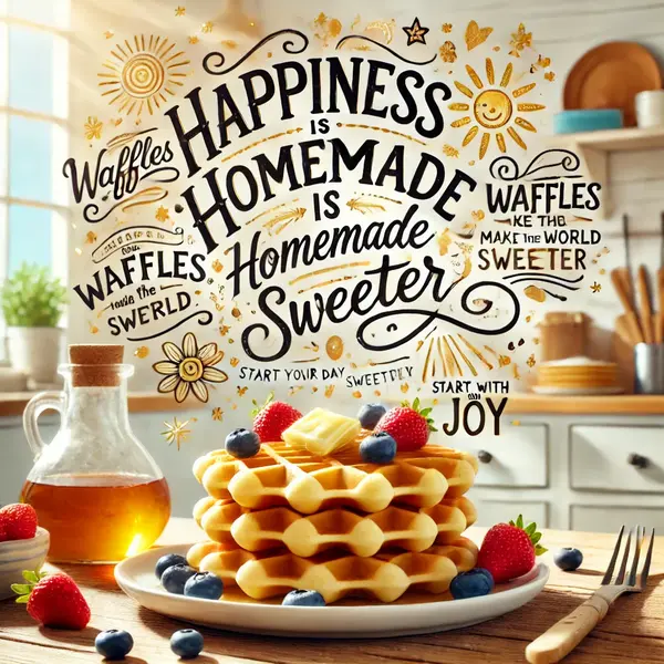 Top National Waffle Day happiness quotes