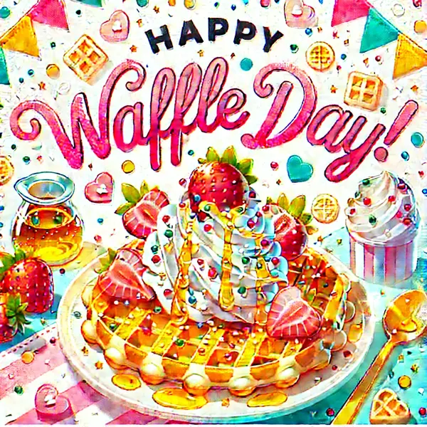 Happy Waffle Day greetings