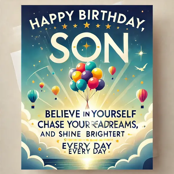 Inspirational Birthday Wishes for Son