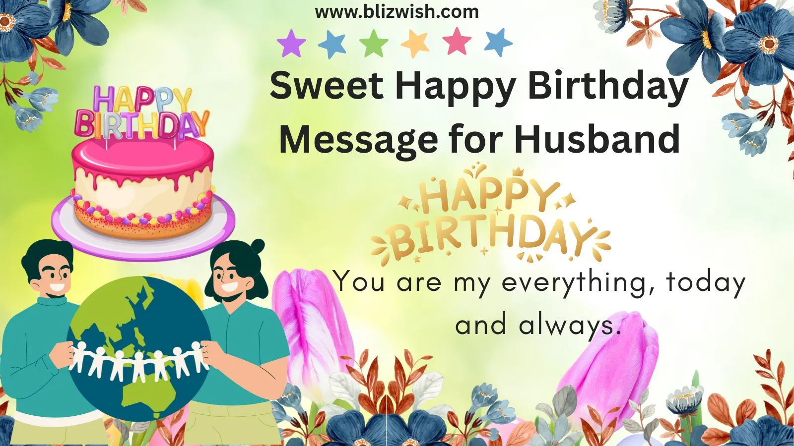 Sweet Happy Birthday Message for Husband
