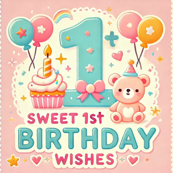 Sweet 1st Birthday Wishes