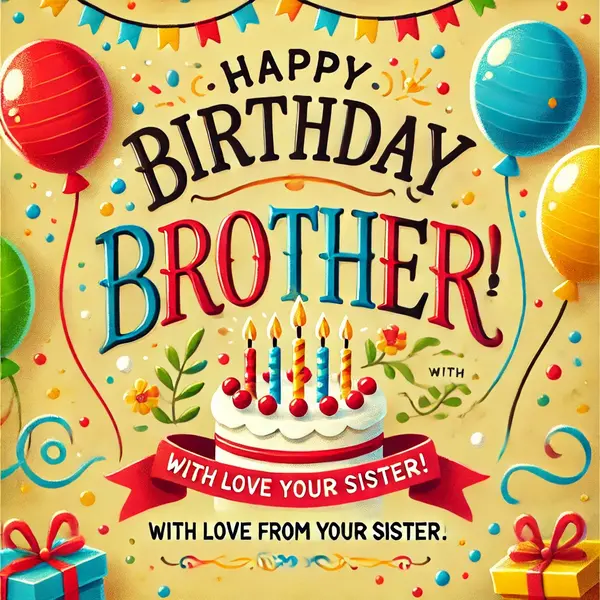 Birthday Wishes for Brother from Sister