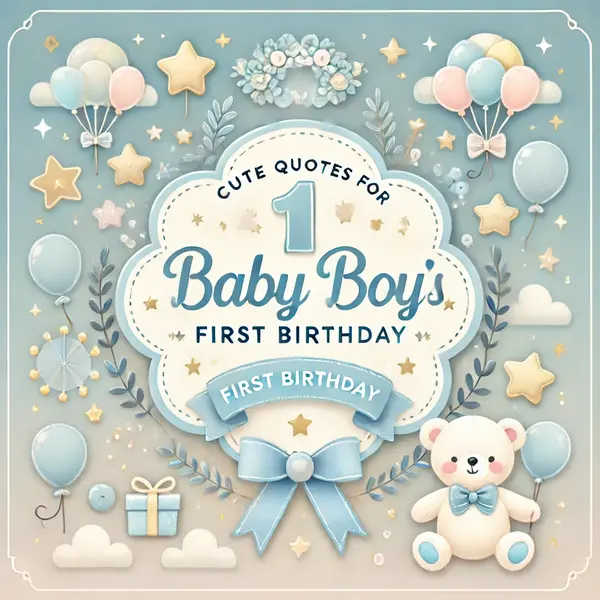 Cute Quotes for Baby Boy First Birthday