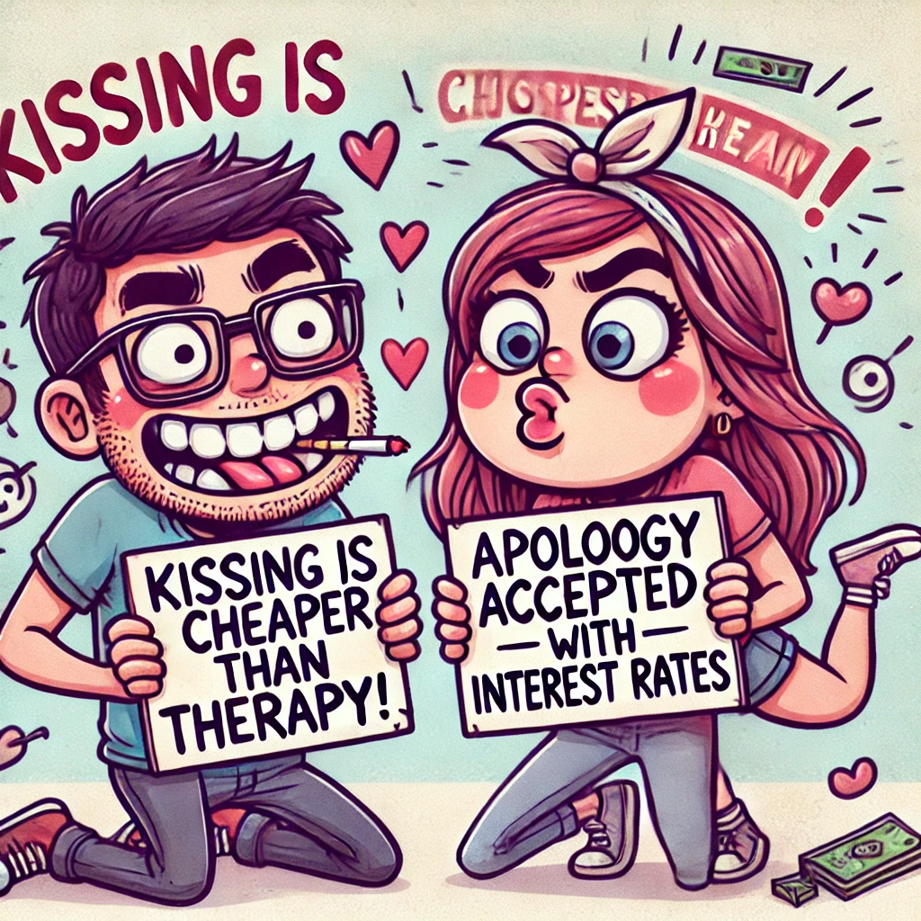Funny Kiss and Make Up Quotes